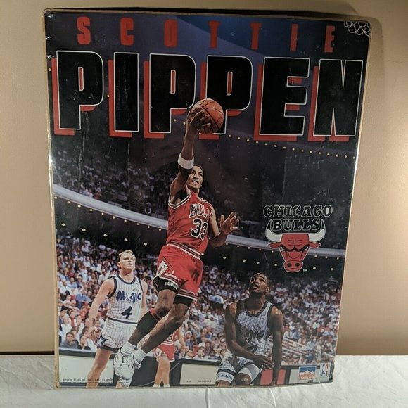 Vintage Scottie Pippen 1993 Chicago Bulls NBA Starline Sealed Poster - Picture 1 of 14